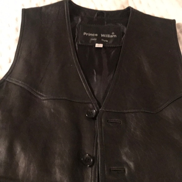 Men’s leather vest - Picture 1 of 11